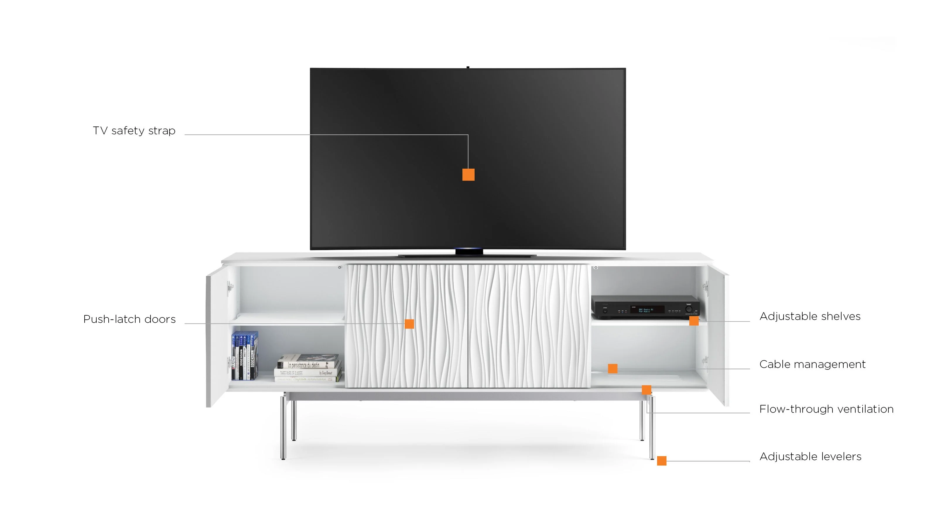 BDI Tanami 7109 Storage Credenza & Media Console - Image 6