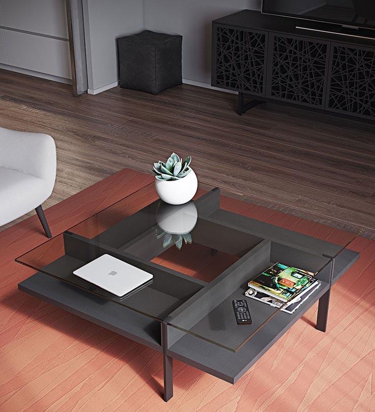 BDI Terrace 1150 Square Coffee Table - Image 3