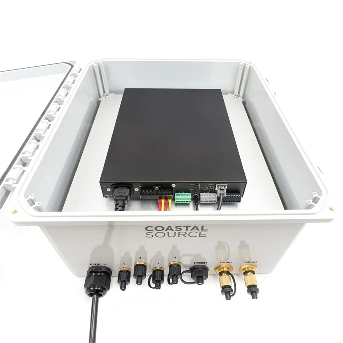 Coastal Source CAS900/4 900W Outdoor Amplifier w. Line In - Image 4