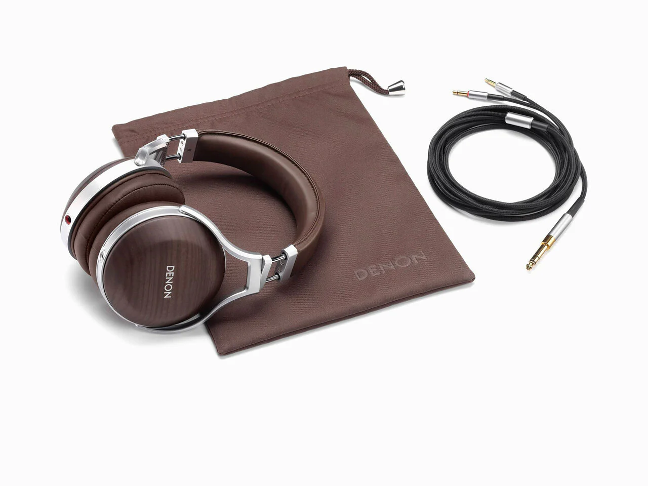 Denon AH-D5200 Premium Over Ear Headphones (Zebrawood) - Image 6