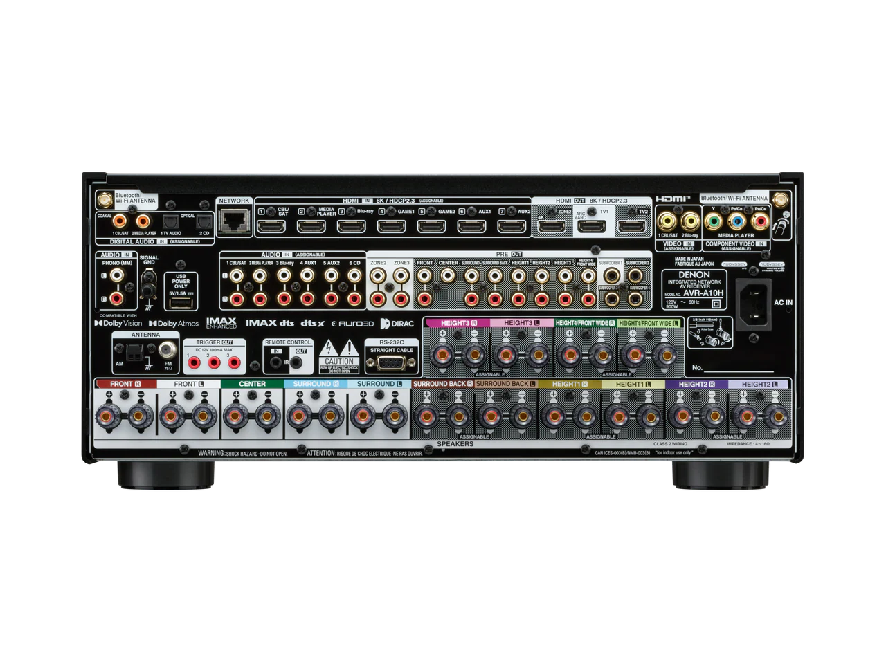 Denon AVR-A10H 13.4 Ch 150W 8K AV Receiver with HEOS Built-in - Image 6