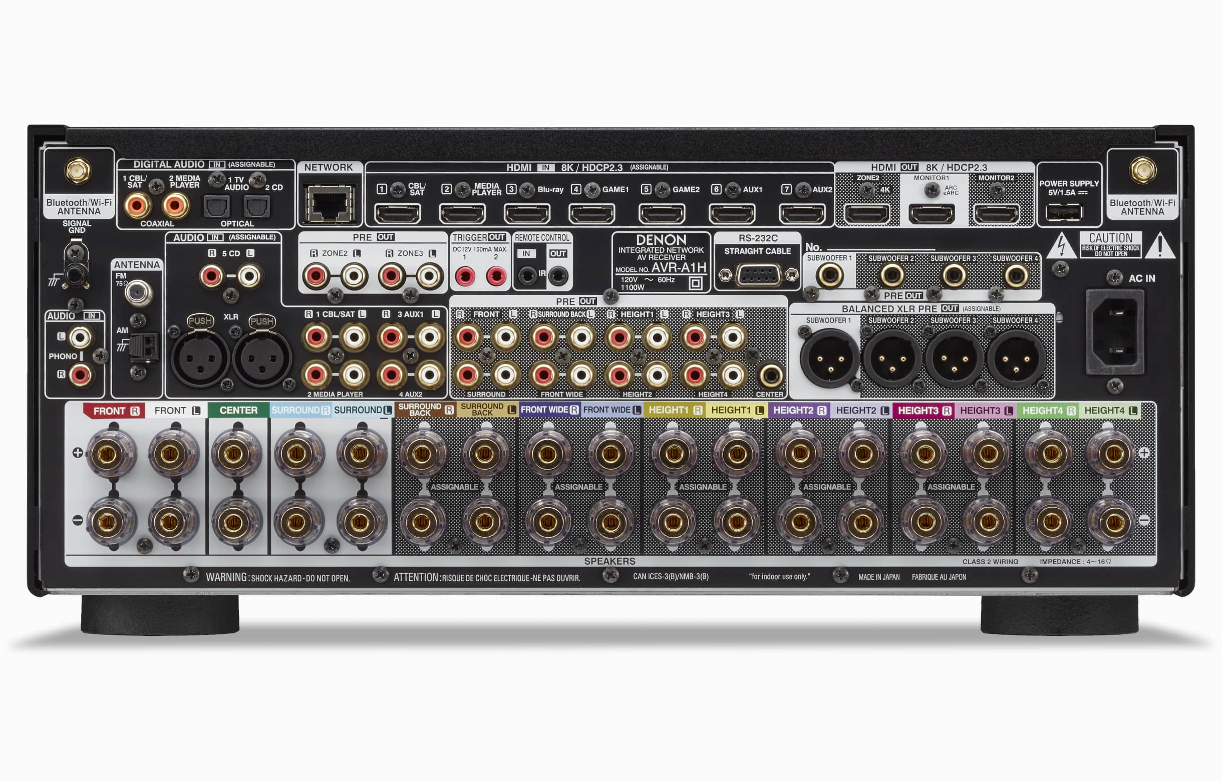 Denon AVR-A1H 15.4-Channel 8K Home Theater Receiver - Image 4