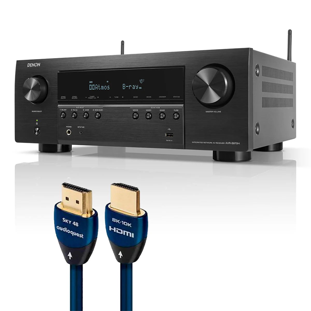 Denon AVR-S970H 7.2 Ch. 90W 8K AV Receiver with HEOS® Built-in - Image 2