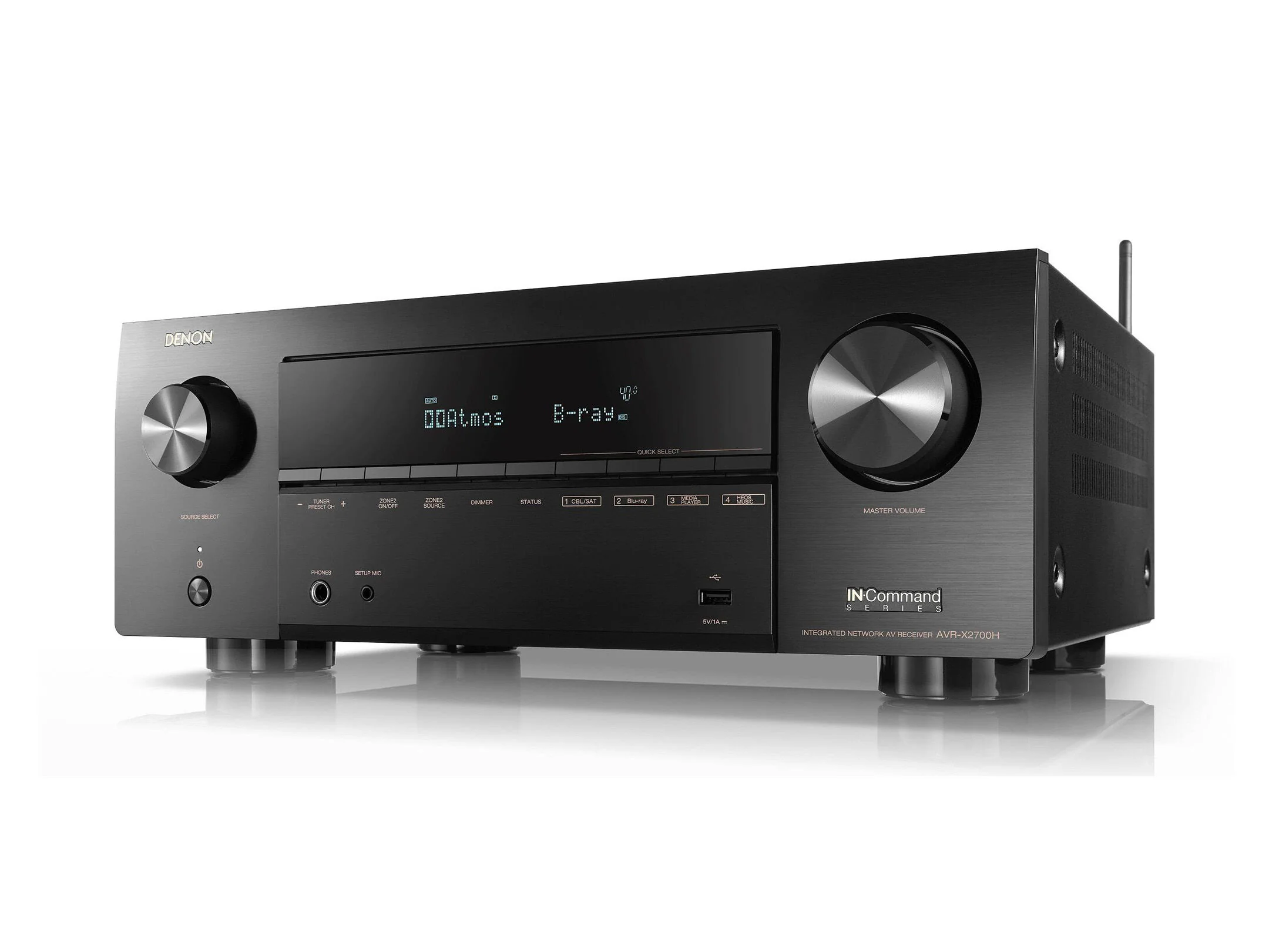 Denon AVR-X2700H 7.2 Channel (95 Watt x 7) 8K Ultra HD AV Receiver with 3D Audio HEOS Built in - Image 2