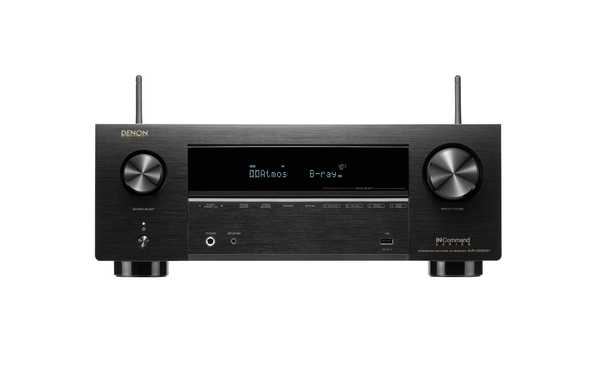 Denon AVR-X2800H 7.2 Channel 8K Home Theater Receiver with Dolby Atmos/DTS:X and HEOS Built-In - Image 3