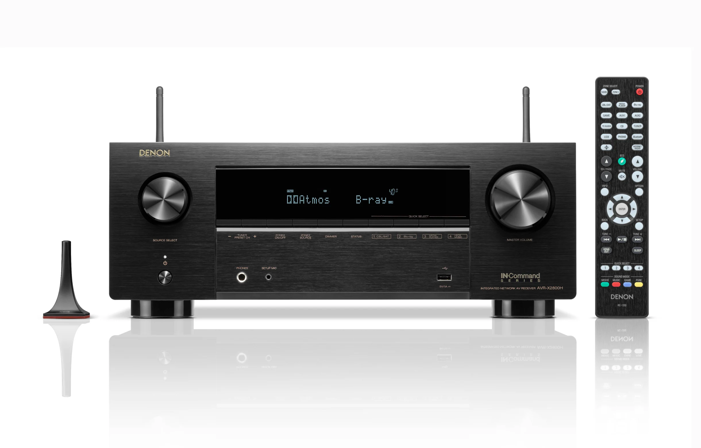 Denon AVR-X2800H 7.2 Channel 8K Home Theater Receiver with Dolby Atmos/DTS:X and HEOS Built-In - Image 4