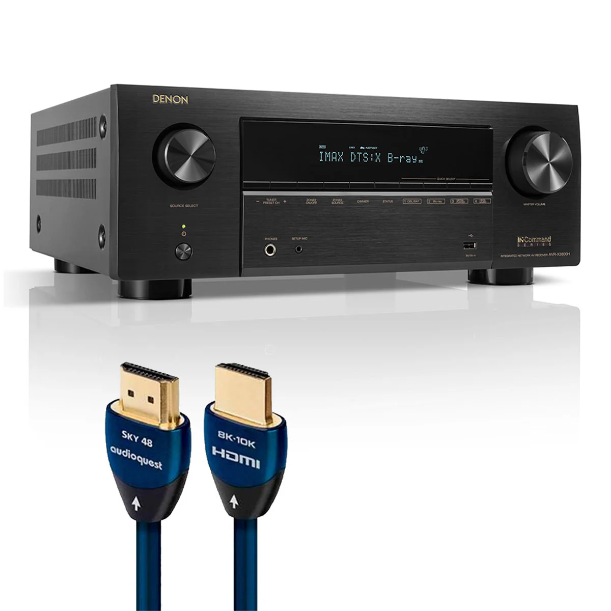 Denon AVR-X3800H 9.4 Channel 8K Home Theater Receiver IMAX Enhanced with Dolby Atmos/DTS:X and HEOS Built-In - Image 2