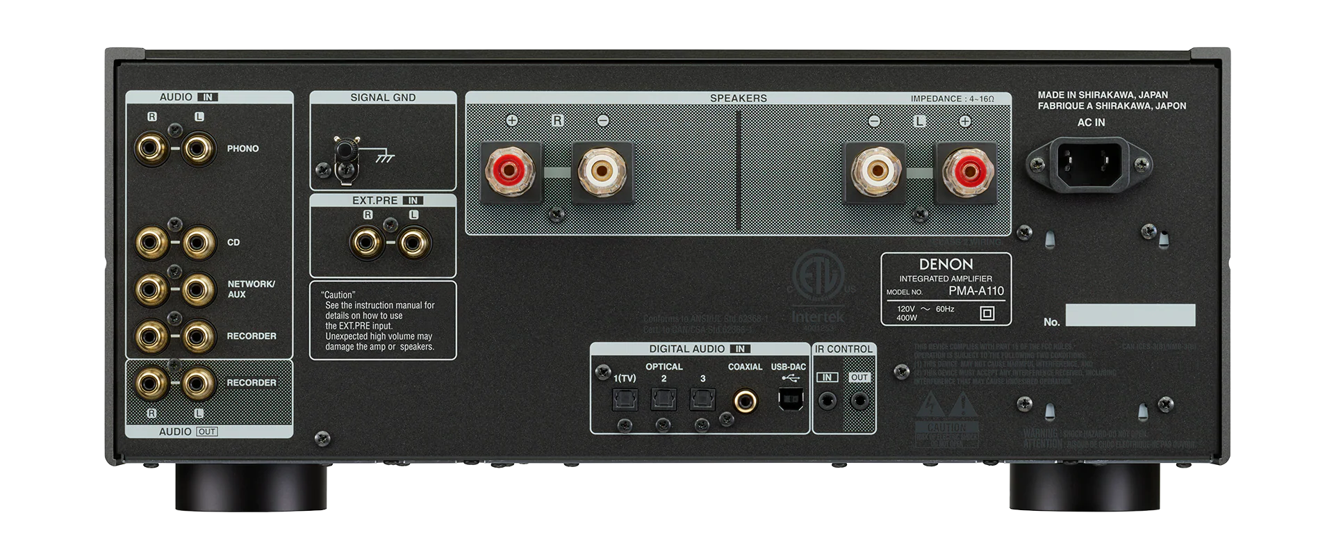 Denon PMA-A110 2-Channel Integrated Amplifier with 160 Watts per Channel (110th Anniversary Edition) - Image 4