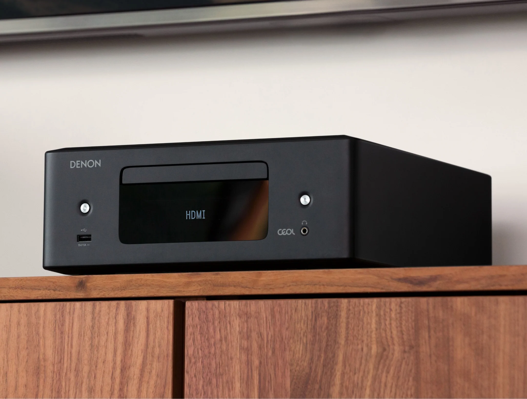 Denon RCD-N12 Bluetooth CD Player with Integrated AM/FM Radio Tuner & Wi-Fi (Black) - Image 3