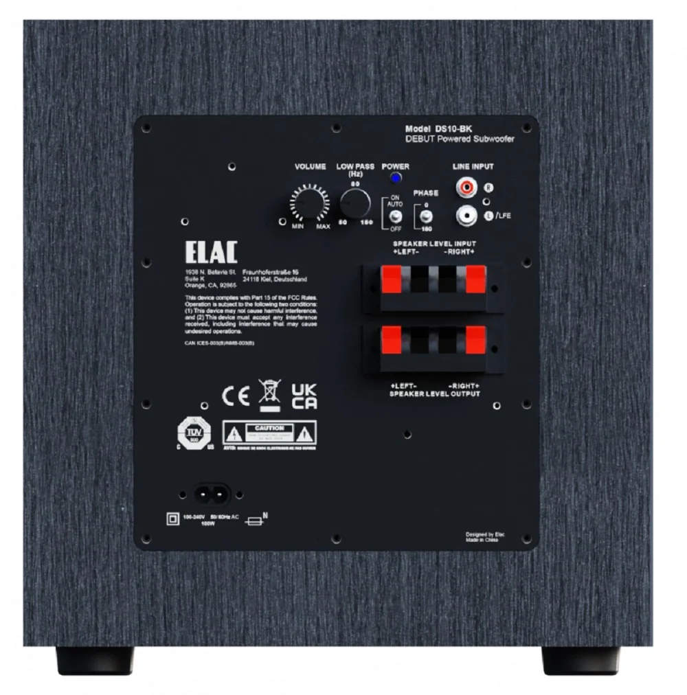 Elac Debut Series DS103 10" 100W Powered Subwoofer - Image 3