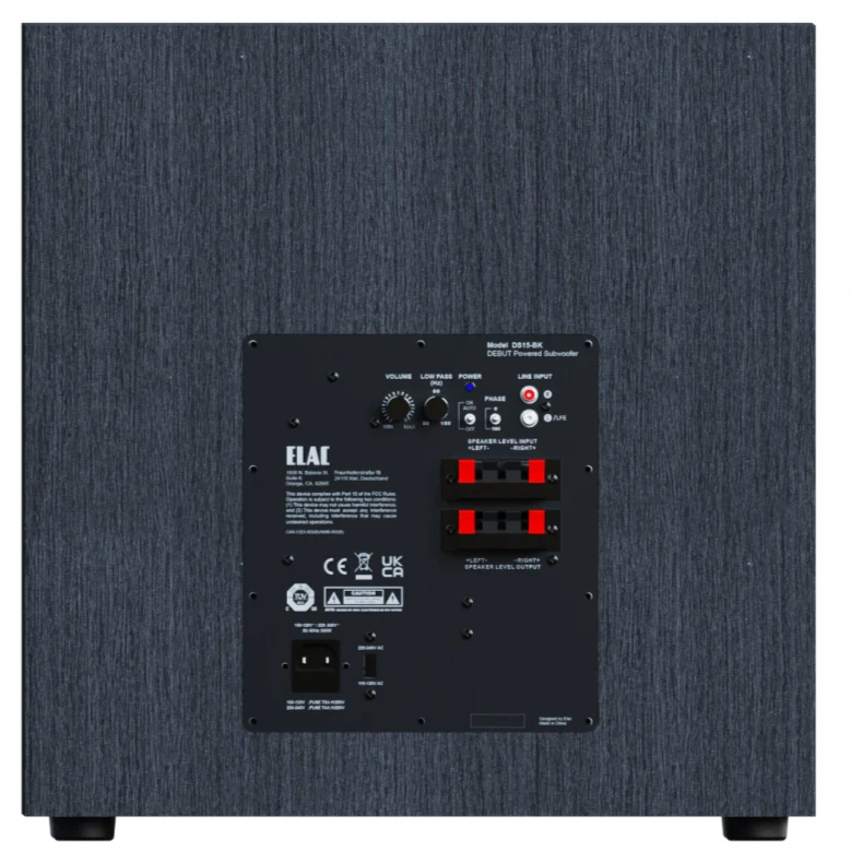 Elac Debut Series DS153 15" 300W Powered Subwoofer - Image 3
