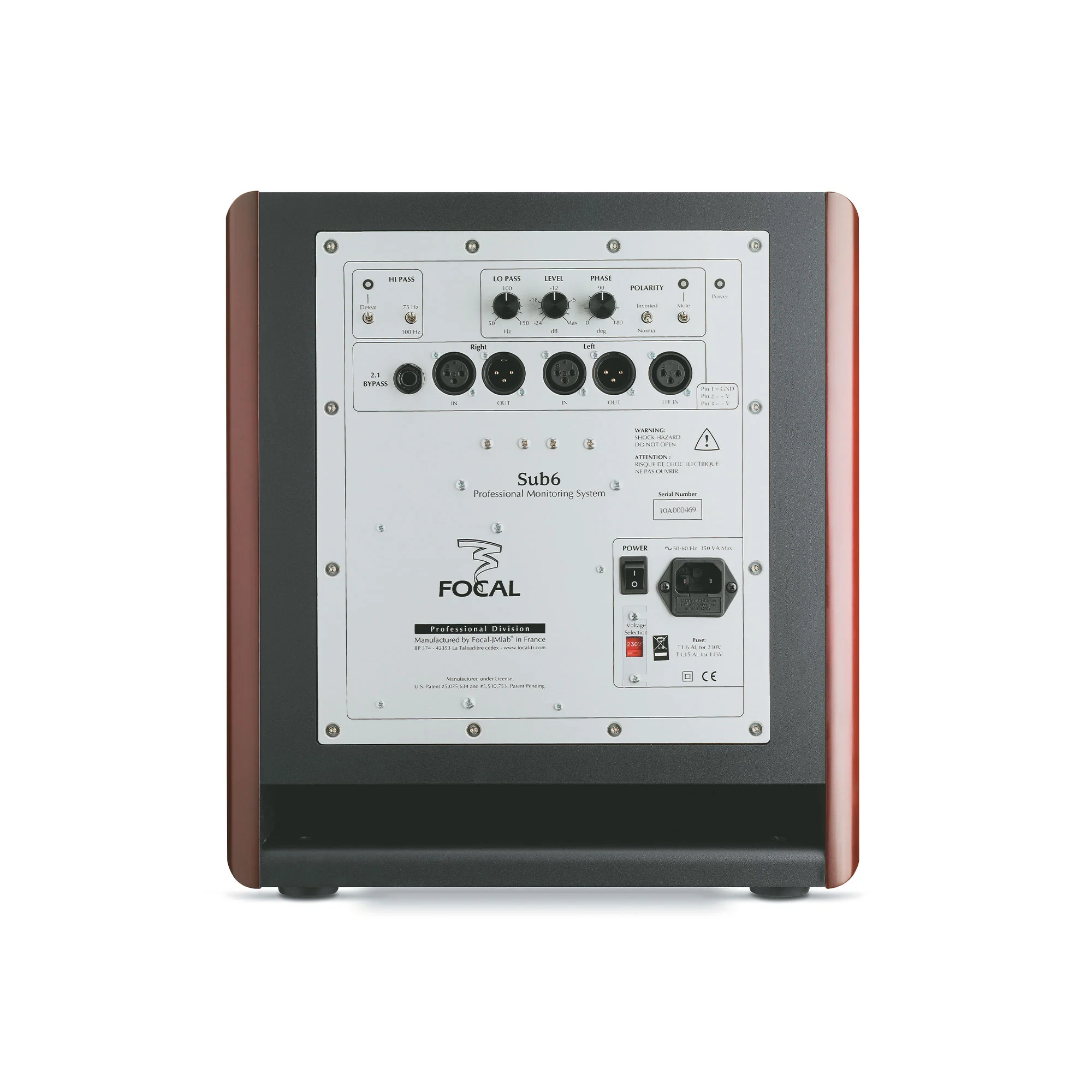 Focal Sub6 Be SM6 11 inch Powered Studio Subwoofer (Each) - Image 5