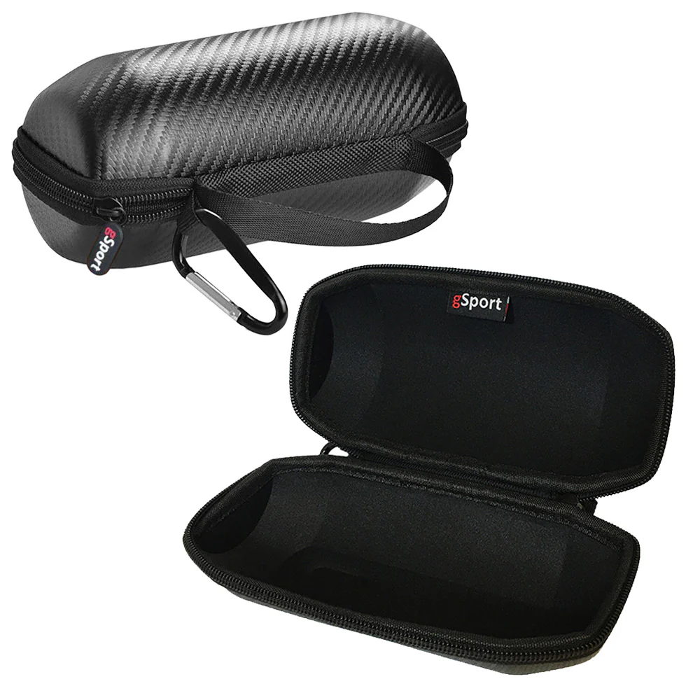 gSport Carbon Fiber Hardshell Protective Travel Case for JBL FLIP 7 Portable Bluetooth Speaker (Black)