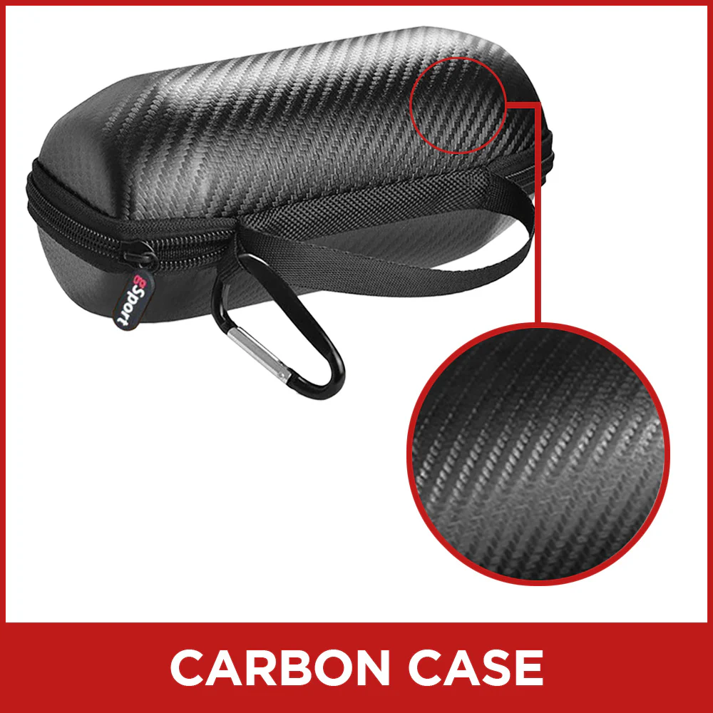 gSport Carbon Fiber Hardshell Protective Travel Case for JBL FLIP 7 Portable Bluetooth Speaker (Black) - Image 5