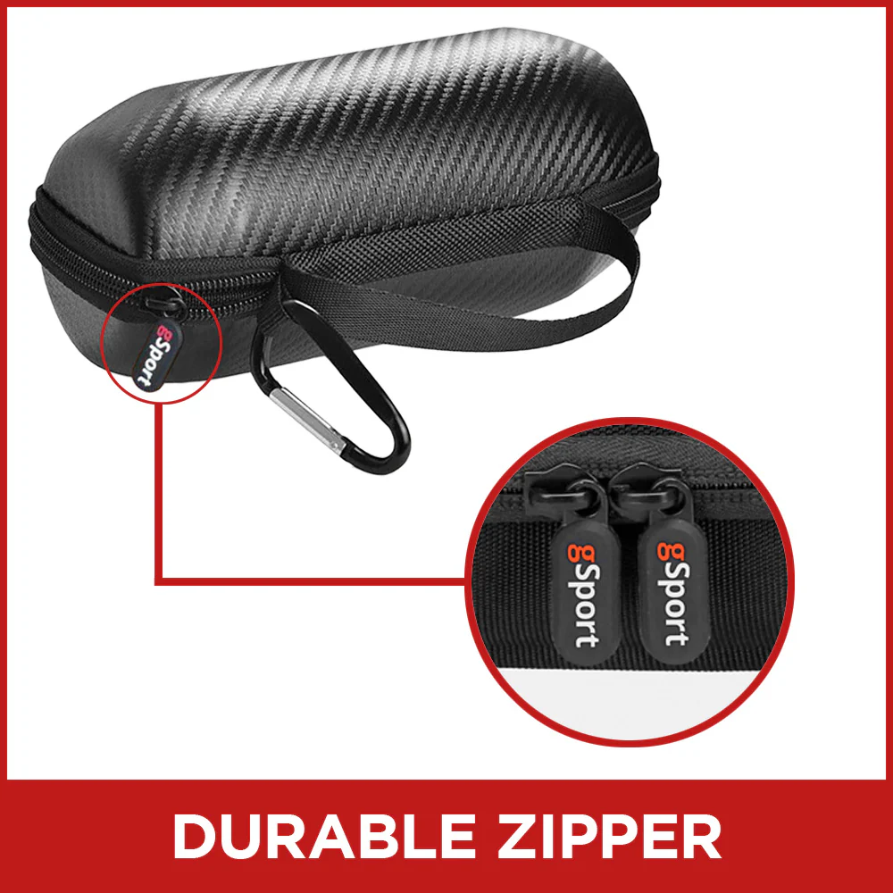gSport Carbon Fiber Hardshell Protective Travel Case for JBL FLIP 7 Portable Bluetooth Speaker (Black) - Image 7