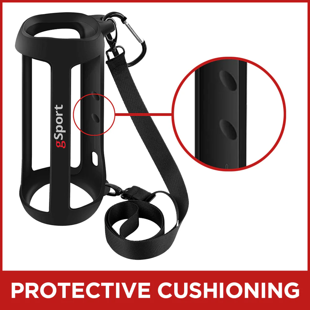 gSport Water Resistant Silicone Sleeve for JBL FLIP 6 Portable Bluetooth Speaker (Black) - Image 4