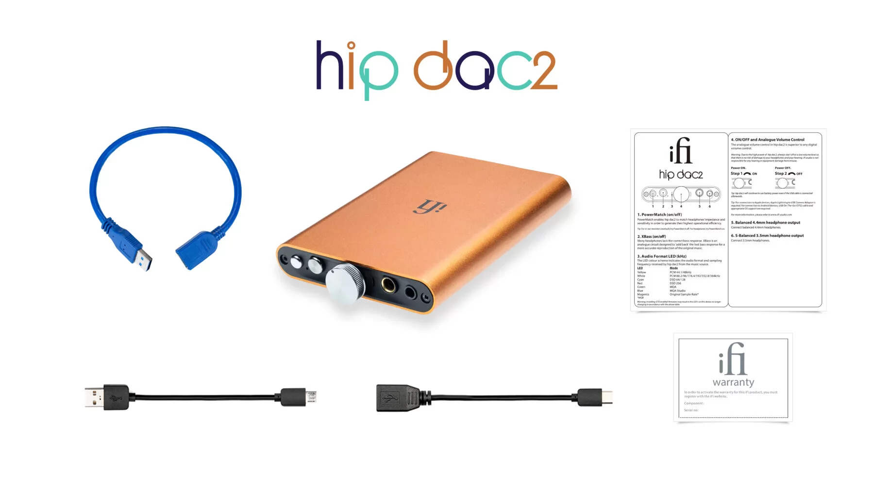 iFi Audio hip-dac 2 Portable Balanced DAC Headphone Amplifier with USB Input - Image 8