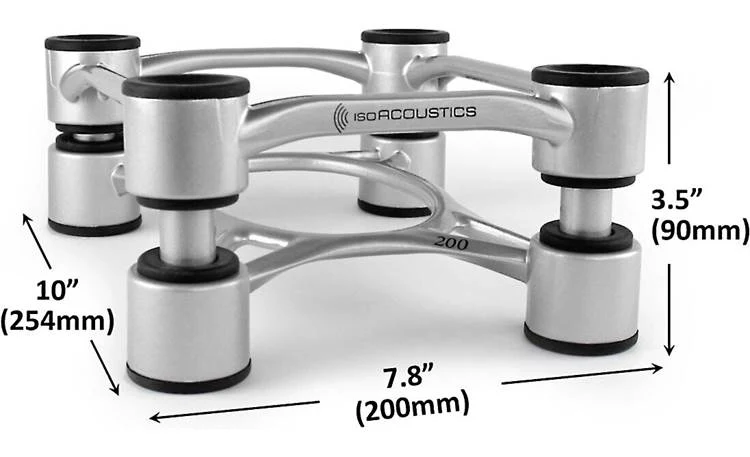 IsoAcoustics Aperta 200 Isolation Speaker Stands with Tilt Adjustment (Pair) - Image 5