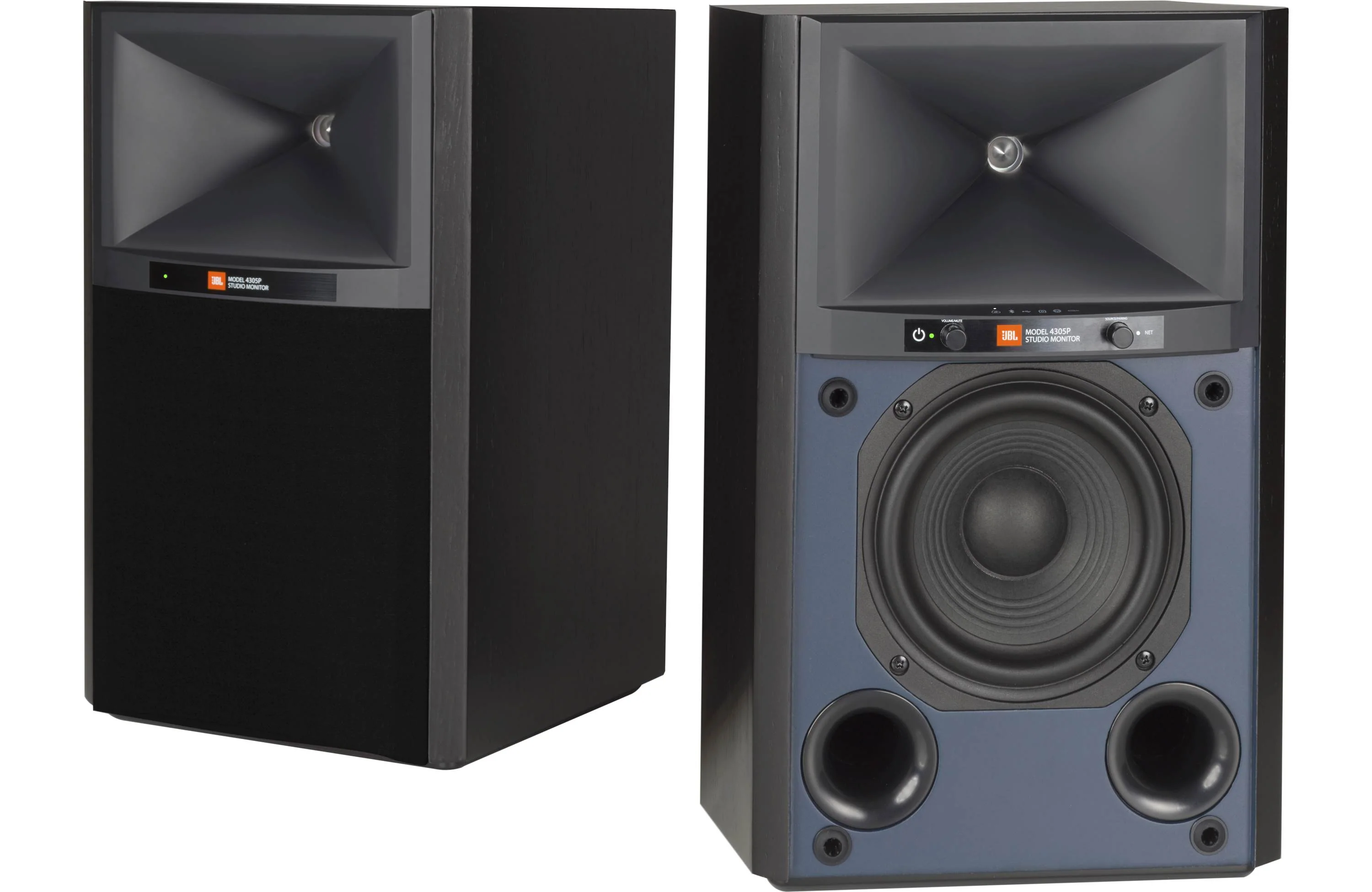JBL 4305P Studio Monitor Powered Bookshelf Loudspeaker System (Pair)