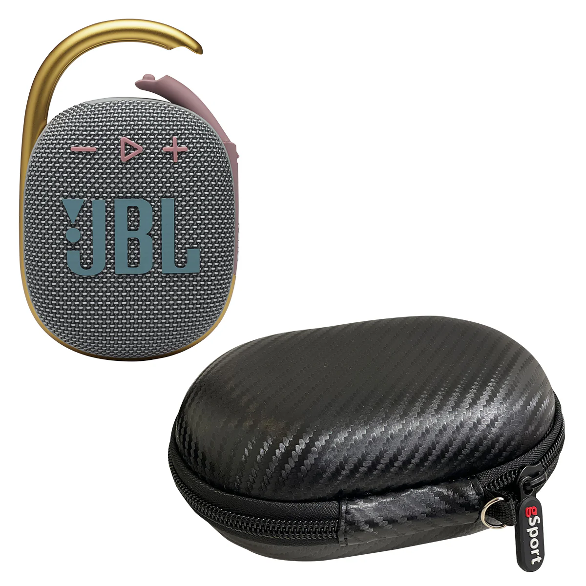 JBL CLIP 4 Waterproof Portable Bluetooth Speaker Bundle with gSport Carbon Fiber Case - Image 11