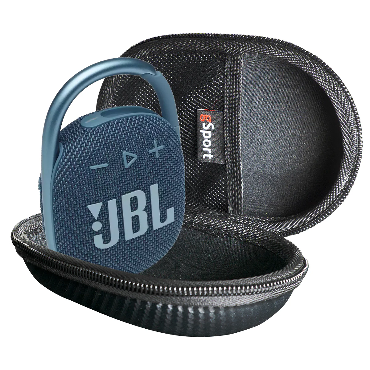 JBL CLIP 4 Waterproof Portable Bluetooth Speaker Bundle with gSport Carbon Fiber Case - Image 2