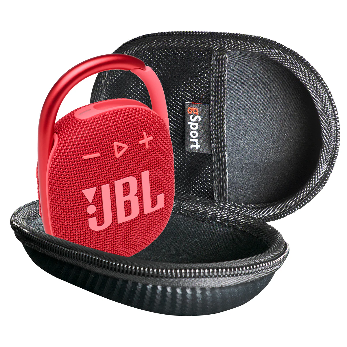 JBL CLIP 4 Waterproof Portable Bluetooth Speaker Bundle with gSport Carbon Fiber Case - Image 3