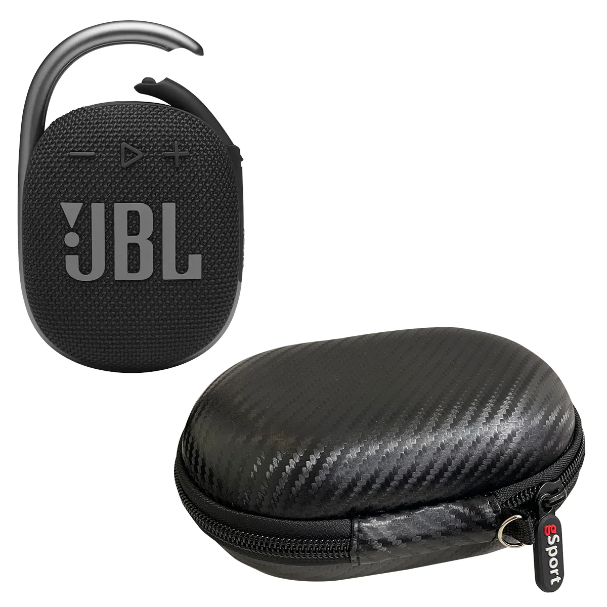 JBL CLIP 4 Waterproof Portable Bluetooth Speaker Bundle with gSport Carbon Fiber Case - Image 8