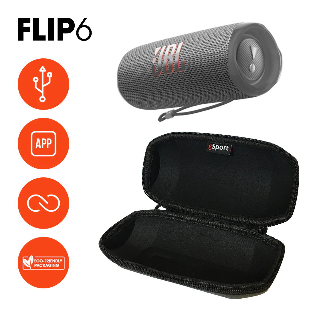 JBL Flip 6 Portable Waterproof Speaker with gSport Carbon Fiber case - Image 10