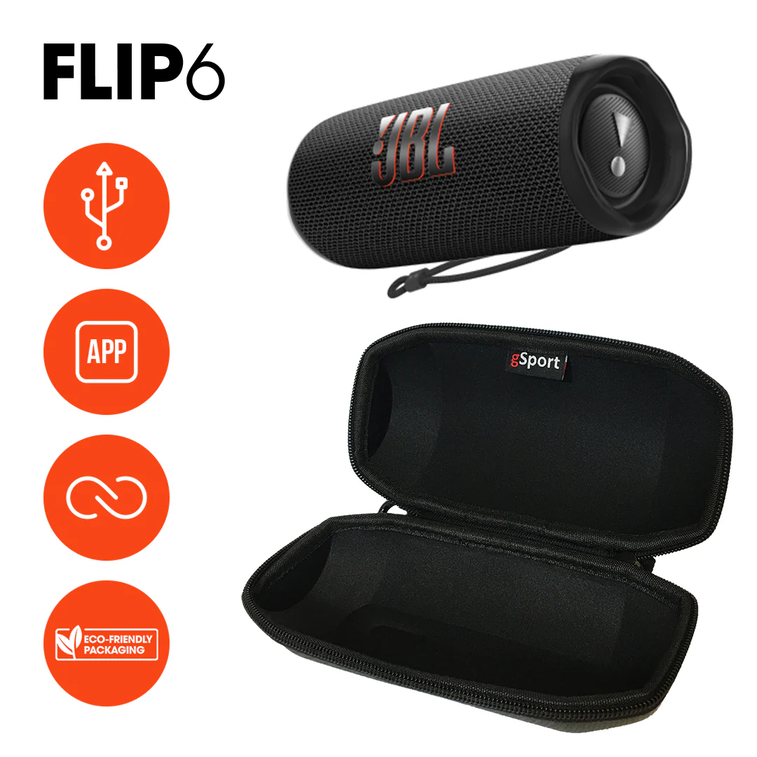 JBL Flip 6 Portable Waterproof Speaker with gSport Carbon Fiber case - Image 7