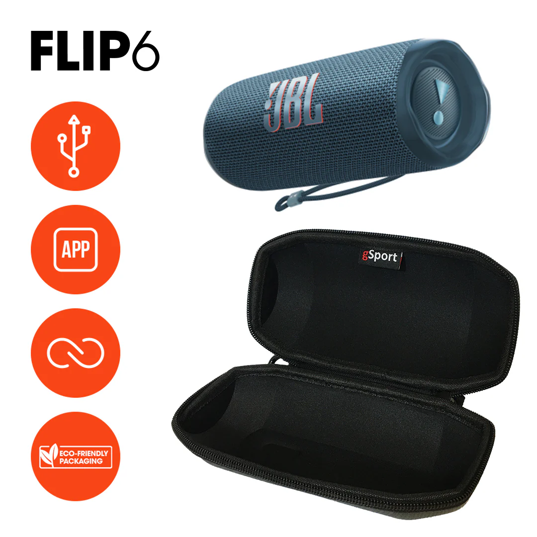 JBL Flip 6 Portable Waterproof Speaker with gSport Carbon Fiber case - Image 8
