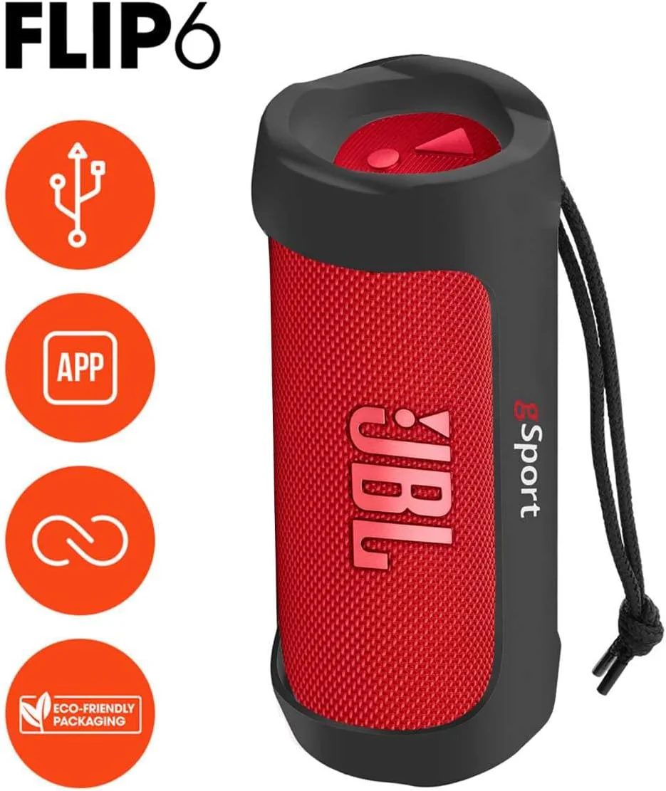 JBL FLIP 6 Waterproof Portable Speaker Bundle with gSport Silicone Sleeve - Image 28