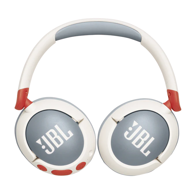 JBL JR 470NC Wireless Over-Ear Noise Cancelling Kids Headphones (White) - Image 4