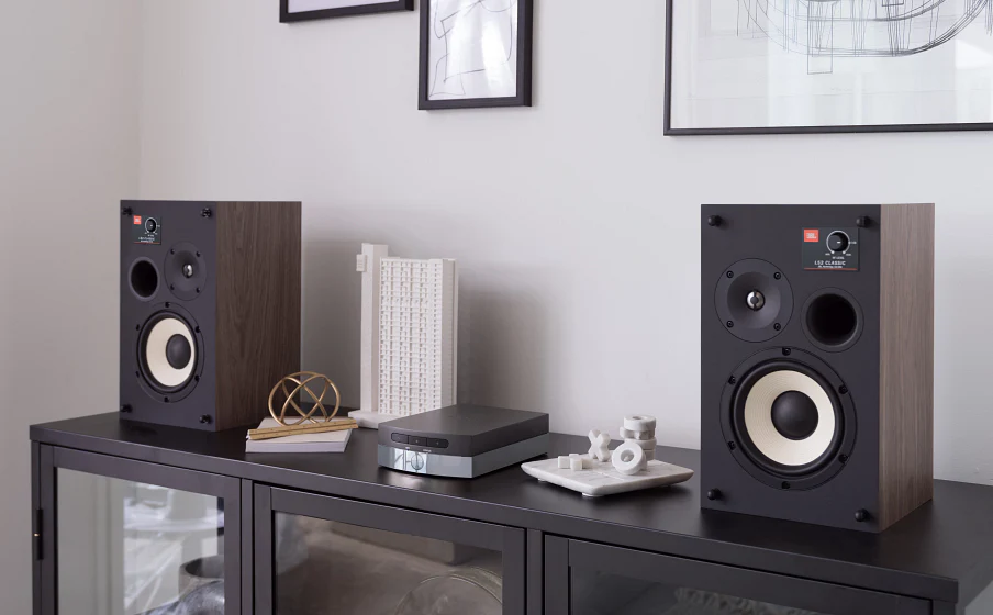 JBL Classic L52 5.25 Inch 2-Way Bookshelf Loudspeakers - Pair (W/ Orange Grilles) - Image 4