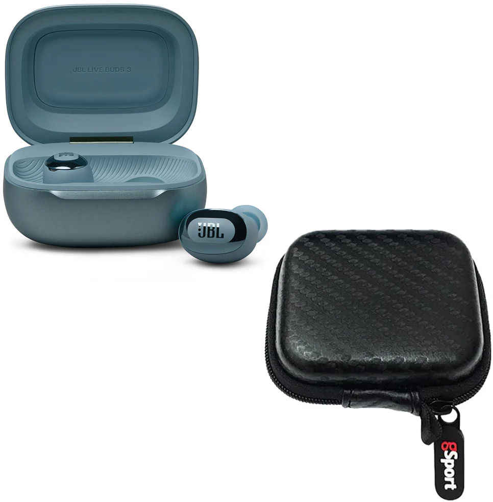 JBL LIVE Buds 3 True Wireless Noise Cancelling Earbud Bundle with gSport Case - Image 2
