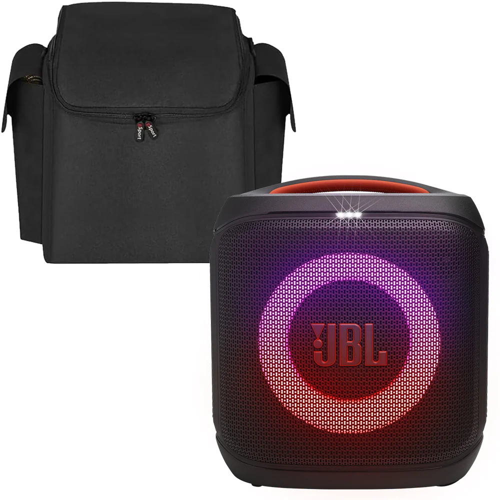JBL PARTYBOX Encore Essential 2 Portable Party Speaker Bundle with gSport Cargo Sleeve