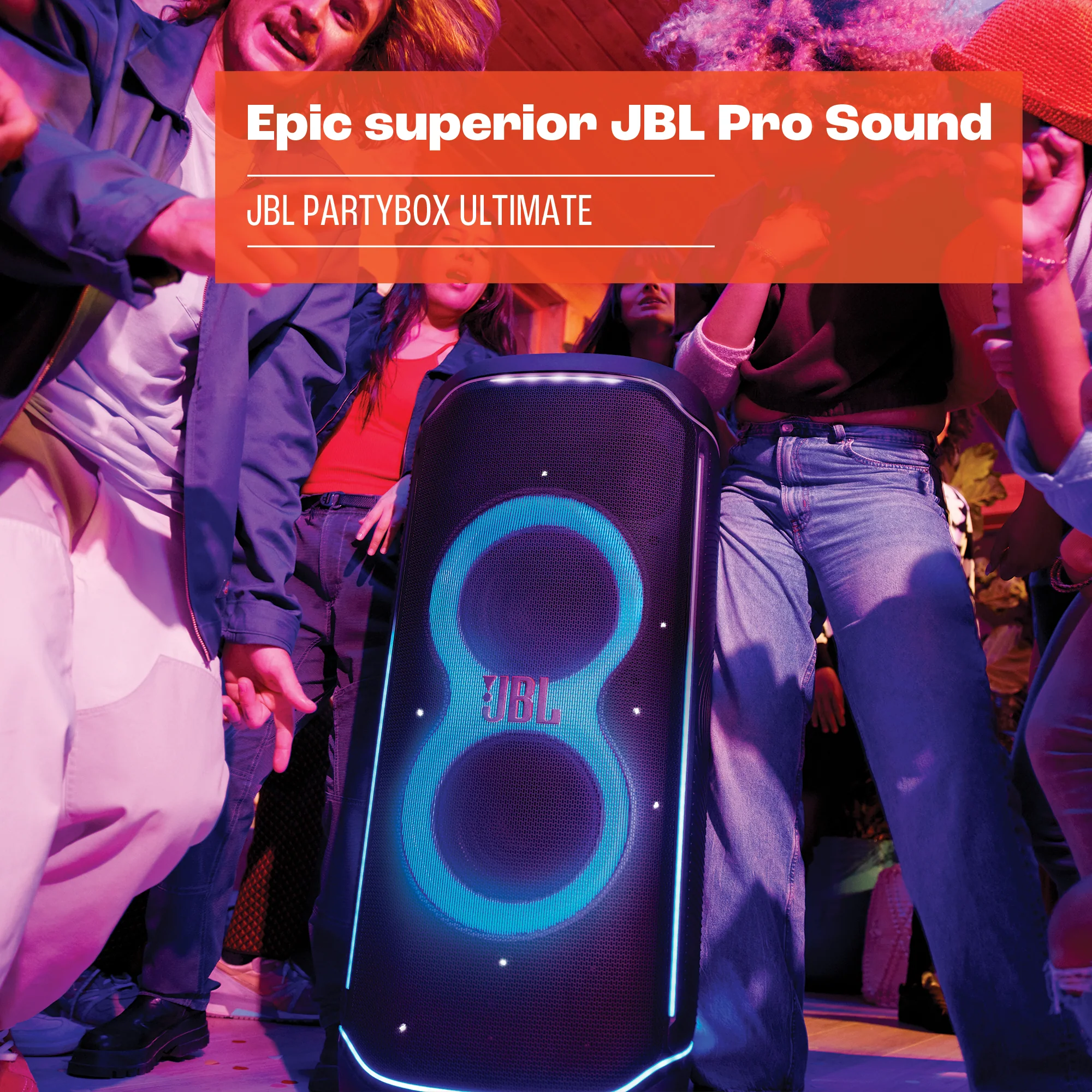 JBL PARTYBOX Ultimate Speaker with Multi-Dimensional Lightshow and Splashproof Design - Image 3