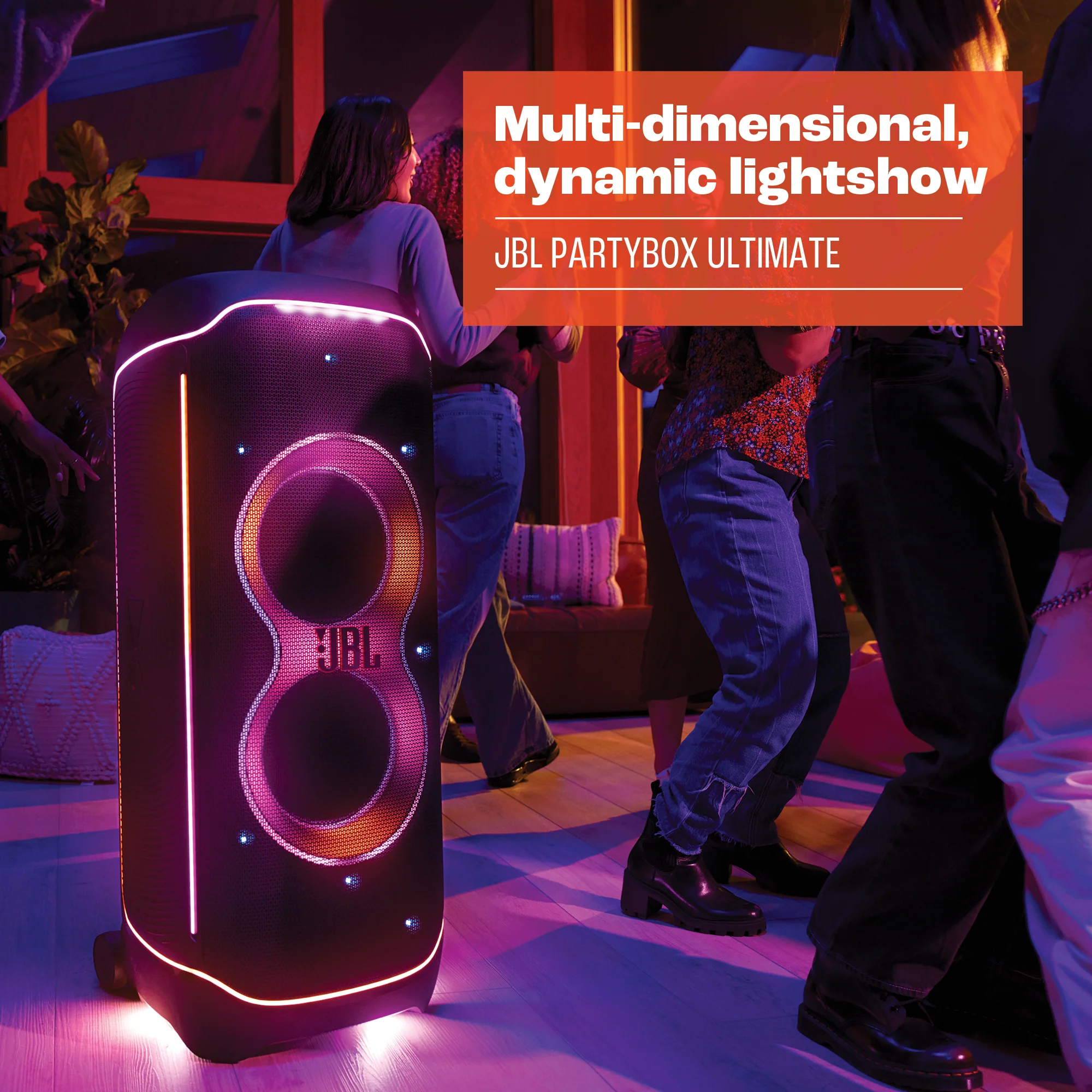 JBL PARTYBOX Ultimate Speaker with Multi-Dimensional Lightshow and Splashproof Design - Image 4