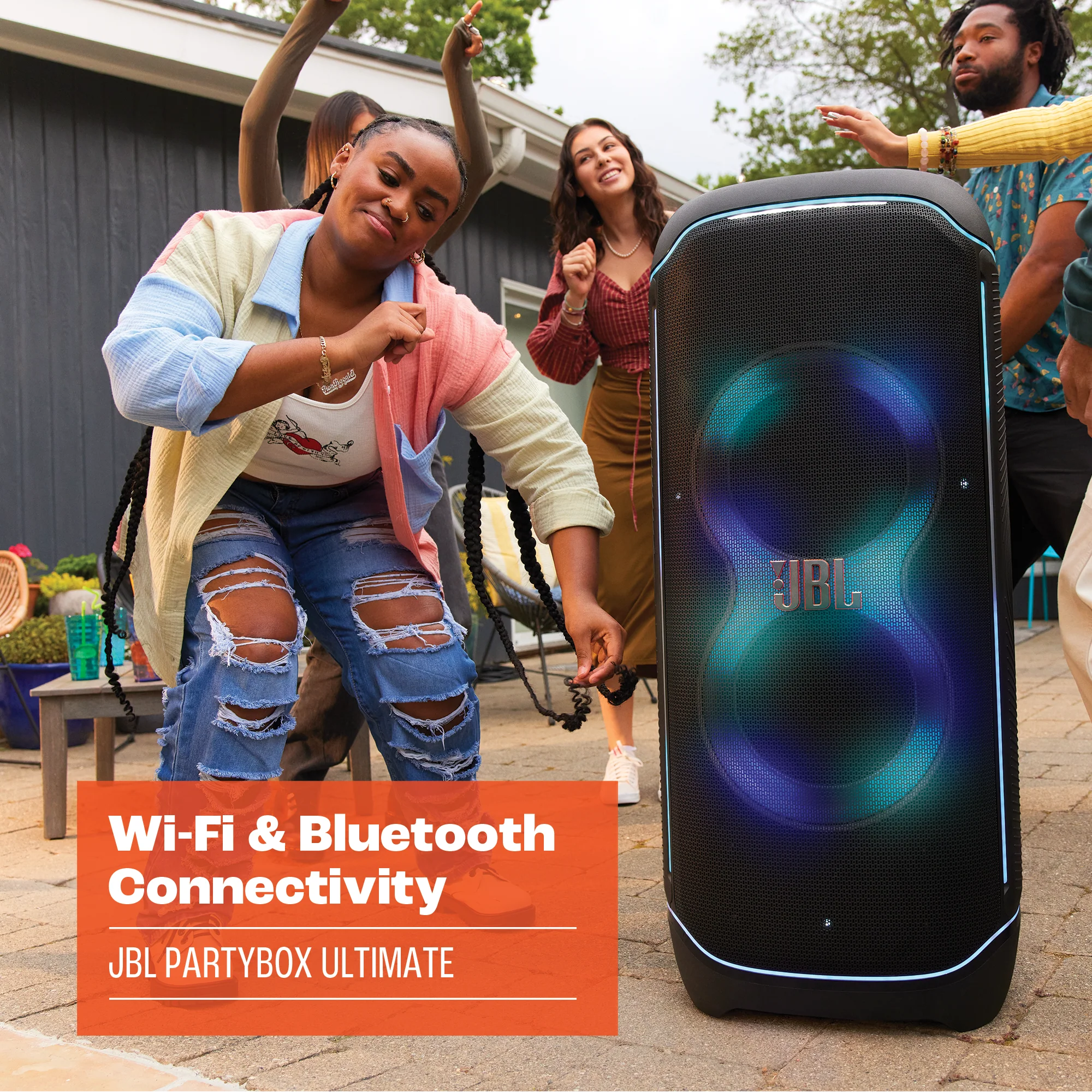 JBL PARTYBOX Ultimate Speaker with Multi-Dimensional Lightshow and Splashproof Design - Image 5