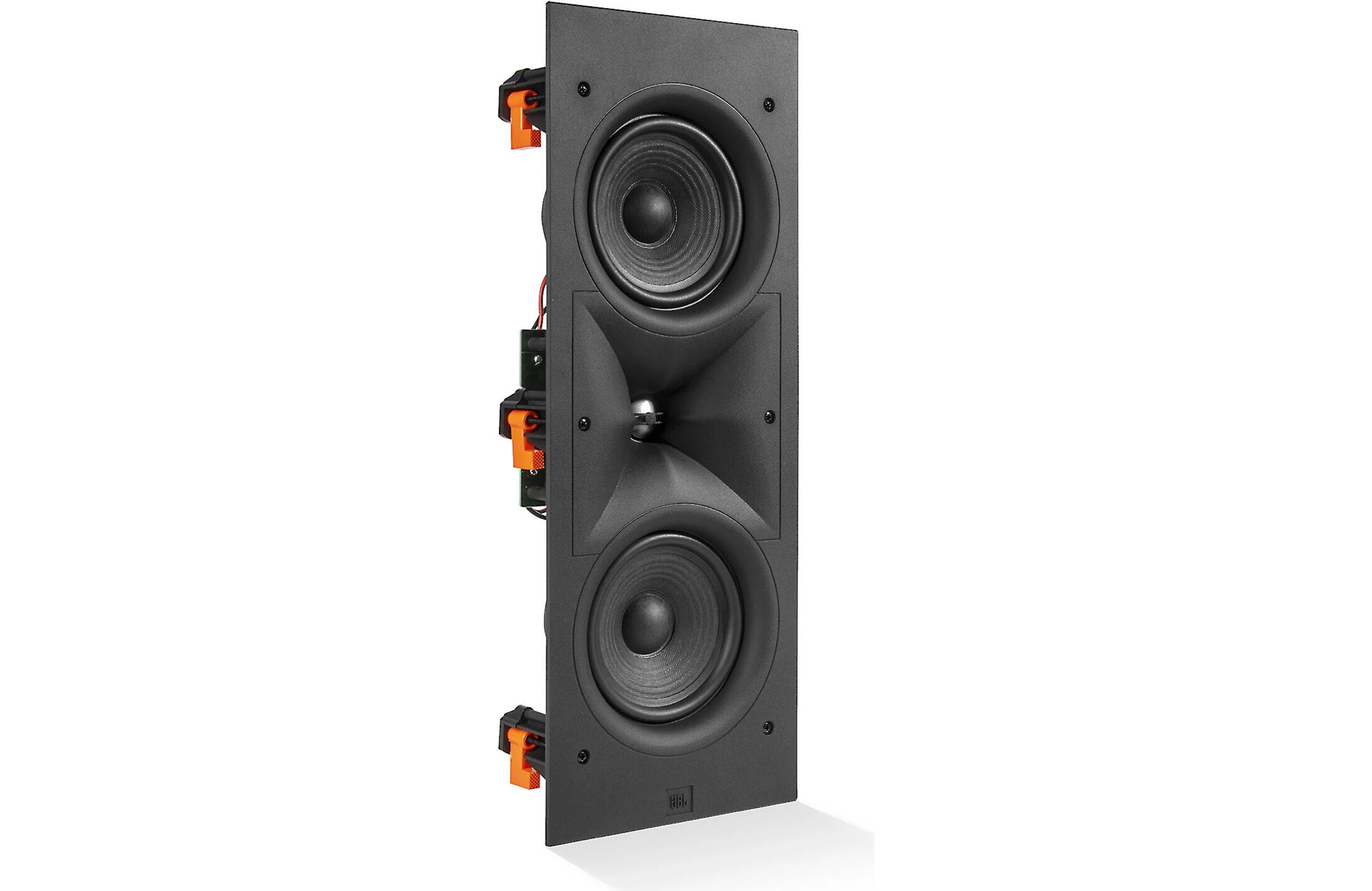 JBL Stage 2 Architectural 250WL 2-Way Dual 5.25 Inch In-Wall Loudspeaker - Each (Black)