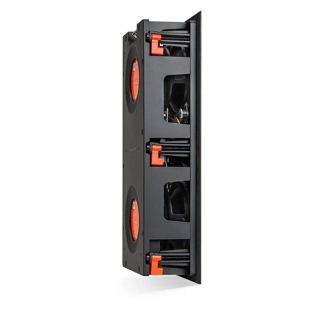 JBL Studio 6 Architectural 88LCR Dual 8 Inch 2-Way In-Wall Loudspeaker - Each (Black) - Image 6