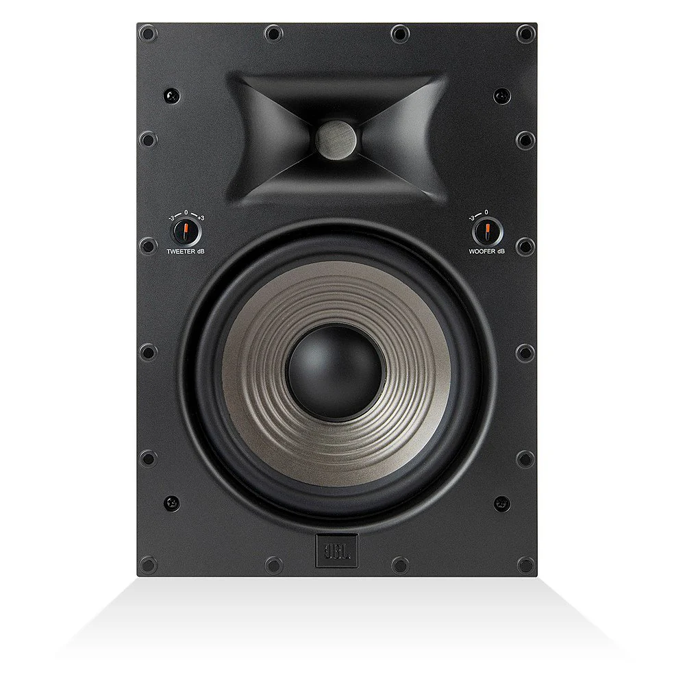 JBL Studio 6 Architectural 8IW 8 Inch 2-Way In-Wall Loudspeaker - Each (Black)