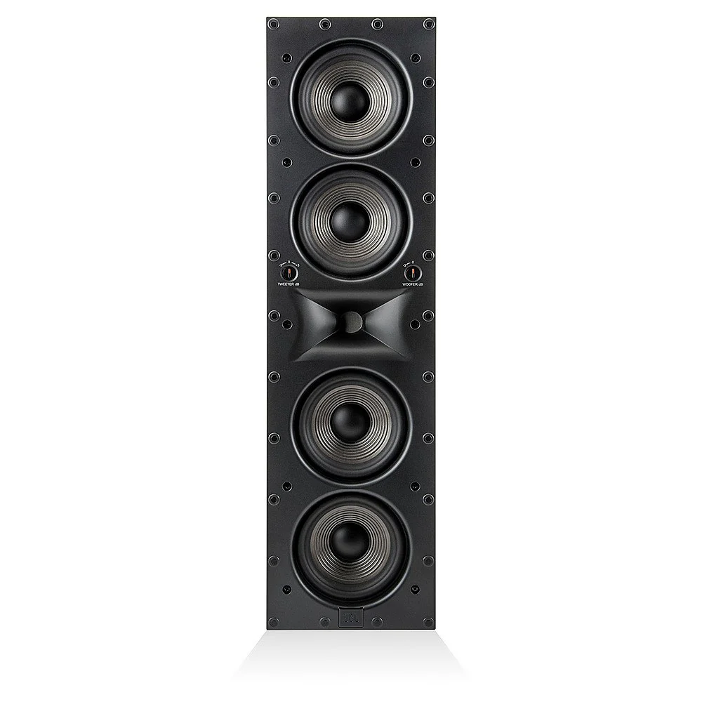 JBL Studio 6 Architectural Theater Quad 5.25 Inch 2-Way In-Wall Loudspeaker - Each (Black)