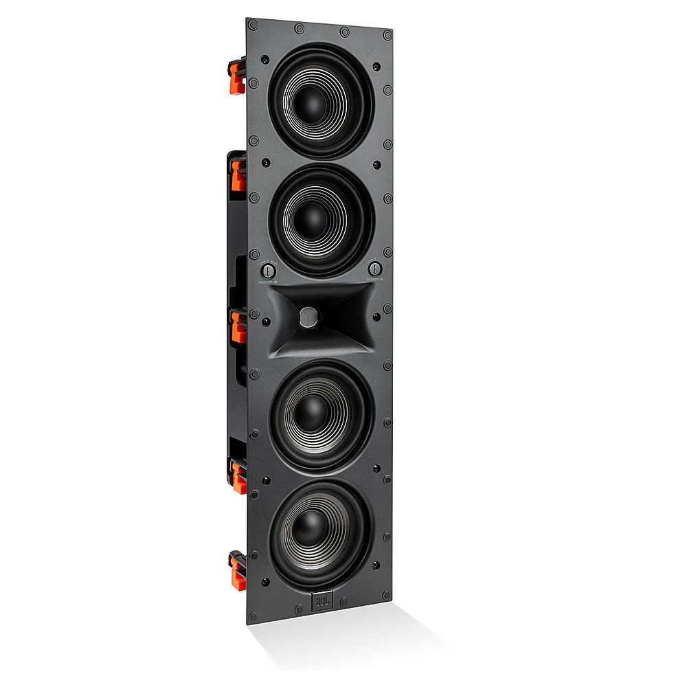 JBL Studio 6 Architectural Theater Quad 5.25 Inch 2-Way In-Wall Loudspeaker - Each (Black) - Image 2