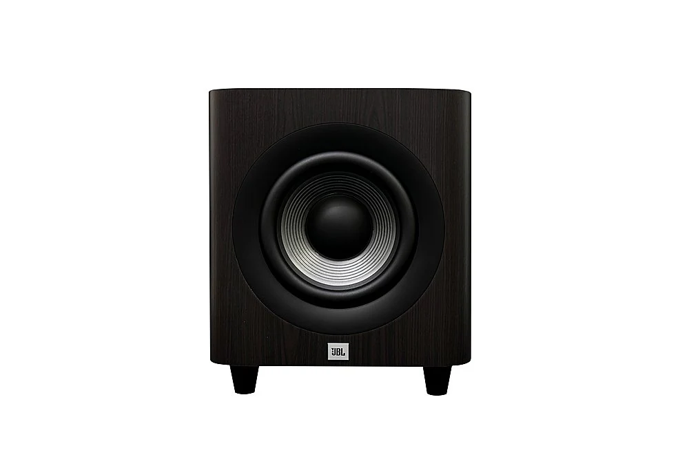 JBL Studio 650P 10 Inch 250W Powered Subwoofer -Each (Dark Wood)