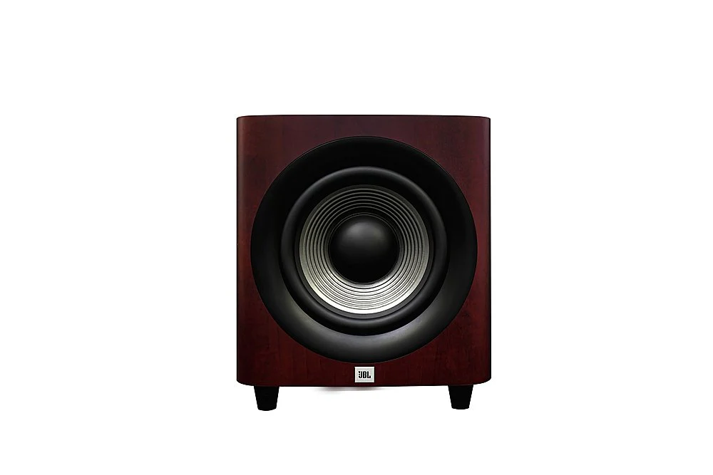 JBL Studio 660P 12 Inch 500W Powered Subwoofer - Each (Dark Wood) - Image 4