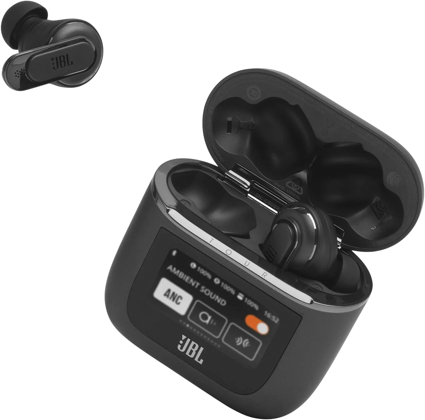 JBL Tour Pro 2 True Wireless Noise Cancelling Earbuds Bundle with gSport Case (Black) - Image 4