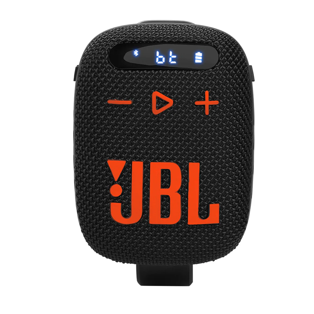 JBL Wind 3 FM Bluetooth Handlebar Speaker (Black/Orange) - Image 3