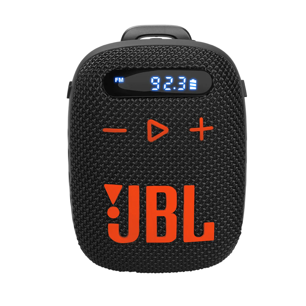 JBL Wind 3 FM Bluetooth Handlebar Speaker (Black/Orange) - Image 4