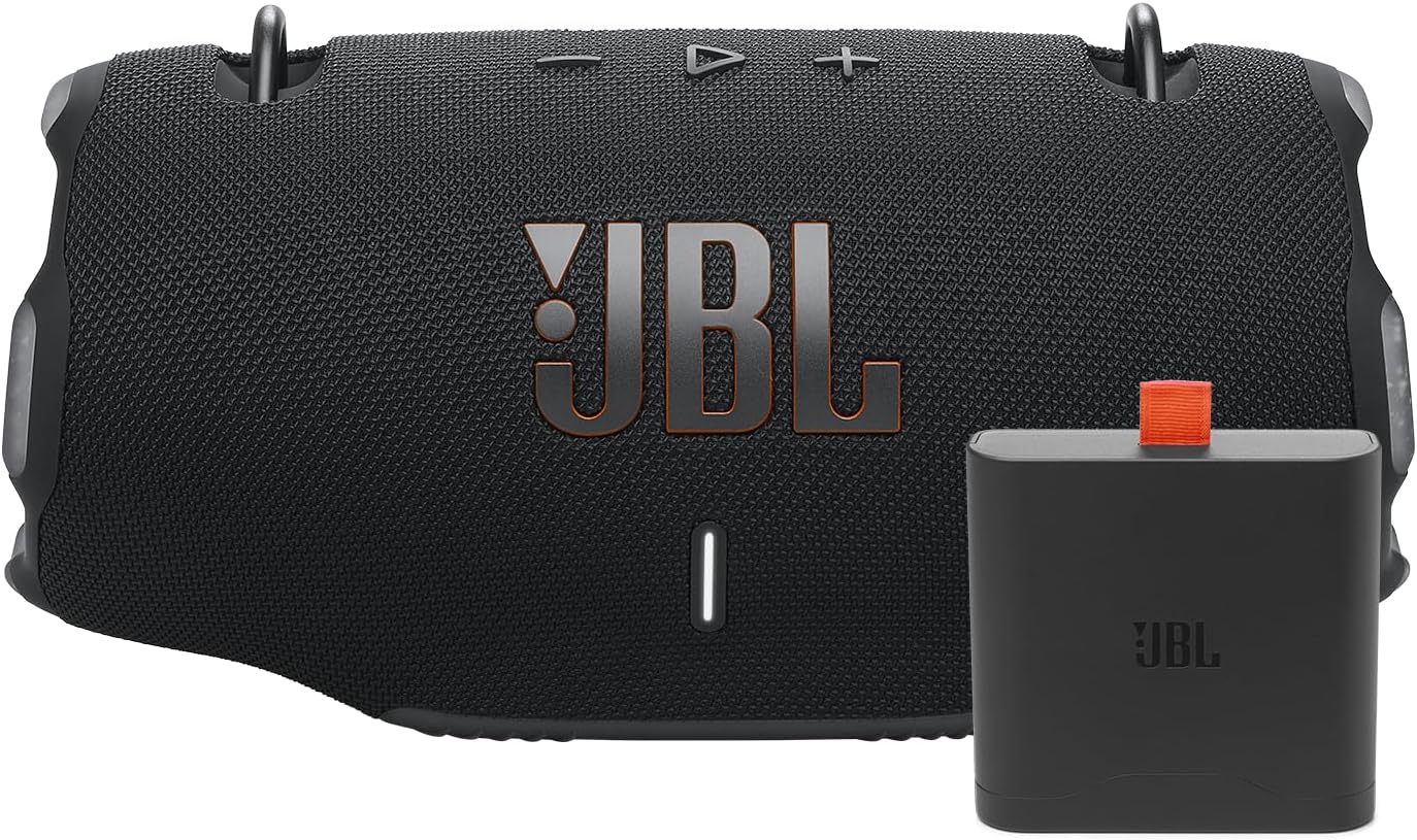 JBL XTREME 4 Bluetooth Speaker Bundle with Shoulder Strap and Additional Battery 400