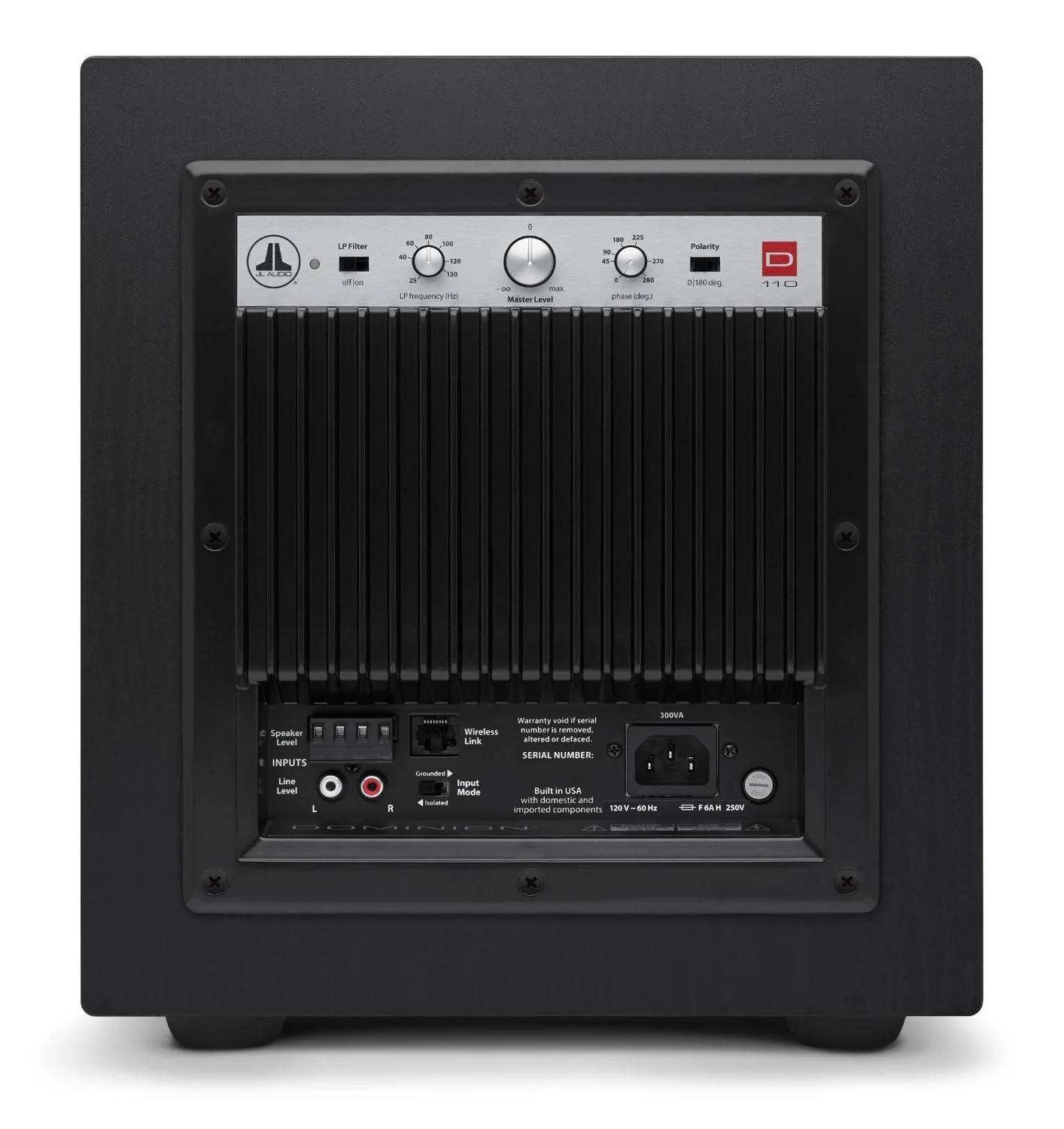 JL Audio Dominion d110 10 Inch Powered Subwoofer - Image 7